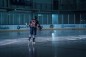 NHL zvaigzne filmējas Kurbads ledus hallē