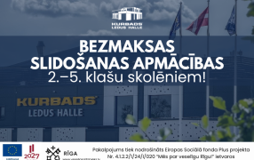 Bezmaksas slidošanas apmācības 2.–5. klašu skolēniem!